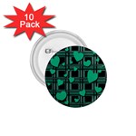 Green love 1.75  Buttons (10 pack)