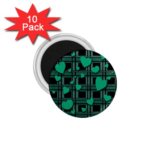 Green love 1.75  Magnets (10 pack)  from ArtsNow.com Front