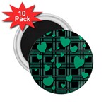 Green love 2.25  Magnets (10 pack) 