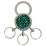 Green love 3-Ring Key Chains