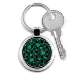 Green love Key Chains (Round) 