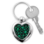 Green love Key Chains (Heart) 