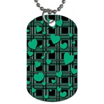 Green love Dog Tag (One Side)