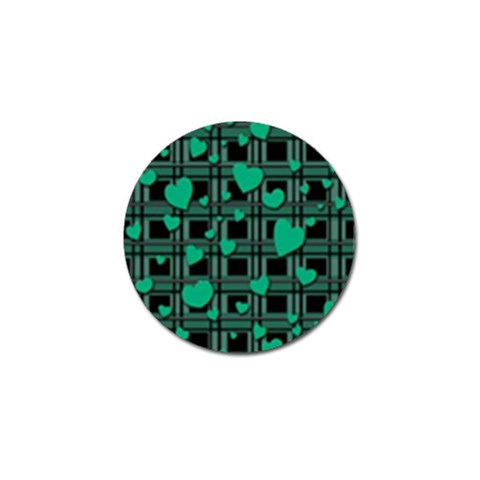 Green love Golf Ball Marker (4 pack) from ArtsNow.com Front