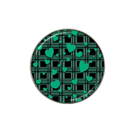 Green love Hat Clip Ball Marker from ArtsNow.com Front