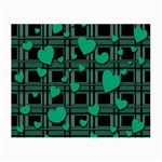 Green love Small Glasses Cloth