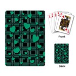 Green love Playing Card