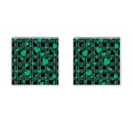 Green love Cufflinks (Square)