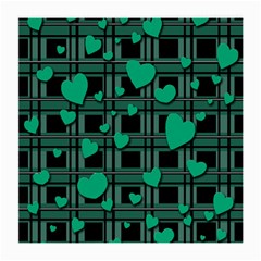 Green love Medium Glasses Cloth (2 Front