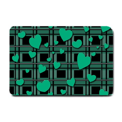 Green love Small Doormat  from ArtsNow.com 24 x16  Door Mat