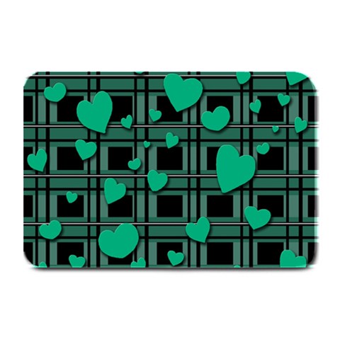 Green love Plate Mats from ArtsNow.com 18 x12  Plate Mat
