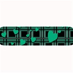 Green love Large Bar Mats