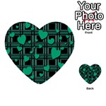 Green love Multi-purpose Cards (Heart) 