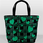 Green love Bucket Bags