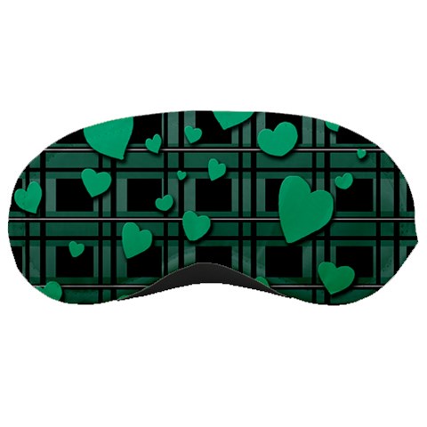 Green love Sleeping Masks from ArtsNow.com Front