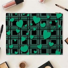 Green love Cosmetic Bag (XL) from ArtsNow.com Back