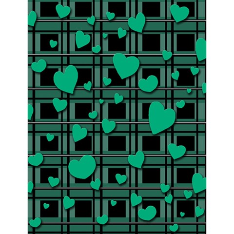 Green love Large Memo Pads from ArtsNow.com 4.125 x5.5  Memopad