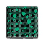 Green love Memory Card Reader (Square)