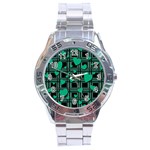 Green love Stainless Steel Analogue Watch