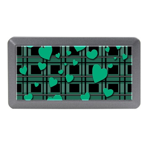 Green love Memory Card Reader (Mini) from ArtsNow.com Front