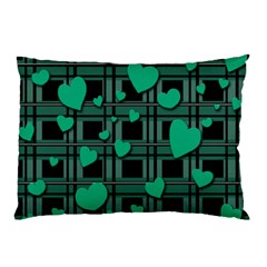 Green love Pillow Case (Two Sides) from ArtsNow.com Front