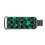 Green love Portable USB Flash (One Side)