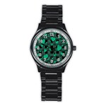 Green love Stainless Steel Round Watch