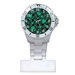 Green love Plastic Nurses Watch