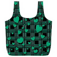 Green love Full Print Recycle Bags (L)  from ArtsNow.com Front