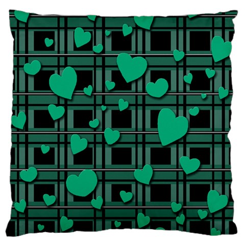 Green love Standard Flano Cushion Case (One Side) from ArtsNow.com Front