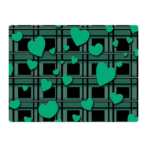 Green love Double Sided Flano Blanket (Mini)  from ArtsNow.com 35 x27  Blanket Front