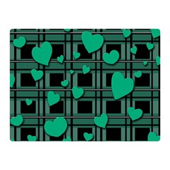 Green love Double Sided Flano Blanket (Mini)  from ArtsNow.com 35 x27  Blanket Front