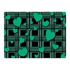 Green love Double Sided Flano Blanket (Mini)  from ArtsNow.com 35 x27  Blanket Front