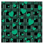 Green love Large Satin Scarf (Square)