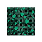 Green love Satin Bandana Scarf