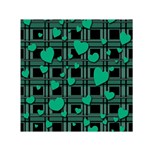 Green love Small Satin Scarf (Square)