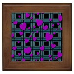 Purple love Framed Tiles