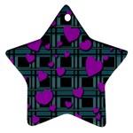 Purple love Ornament (Star) 