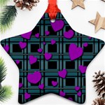 Purple love Ornament (Star) 