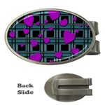 Purple love Money Clips (Oval) 