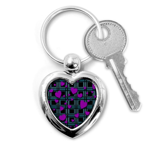 Purple love Key Chains (Heart)  from ArtsNow.com Front