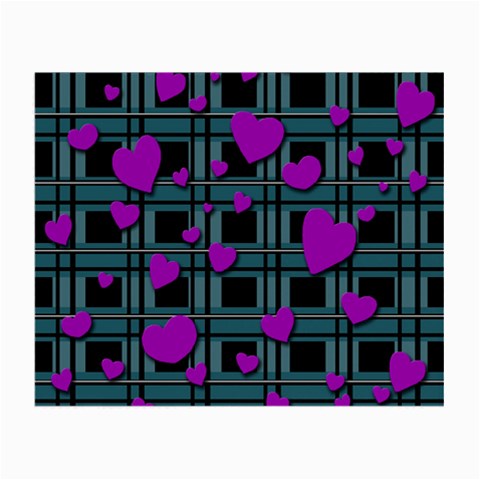Purple love Small Glasses Cloth from ArtsNow.com Front