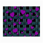 Purple love Small Glasses Cloth