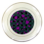 Purple love Porcelain Plates