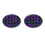 Purple love Cufflinks (Oval)