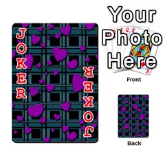 Purple love Playing Cards 54 Designs  from ArtsNow.com Front - Joker2