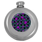 Purple love Round Hip Flask (5 oz)