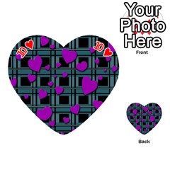 Purple love Playing Cards 54 (Heart)  from ArtsNow.com Front - Heart10