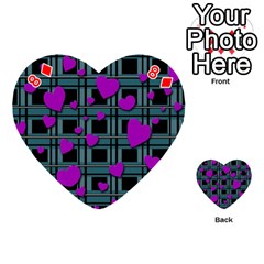 Purple love Playing Cards 54 (Heart)  from ArtsNow.com Front - Diamond8