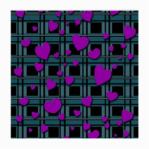 Purple love Medium Glasses Cloth (2 Front